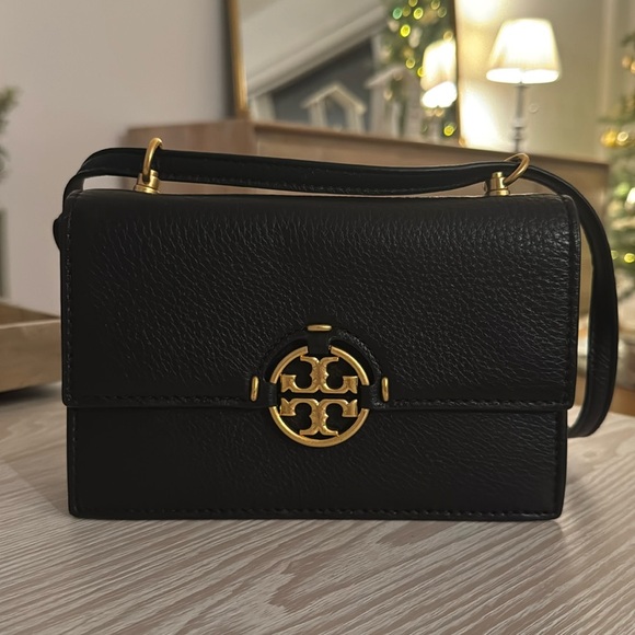 Tory Burch Miller leather mini bag - black